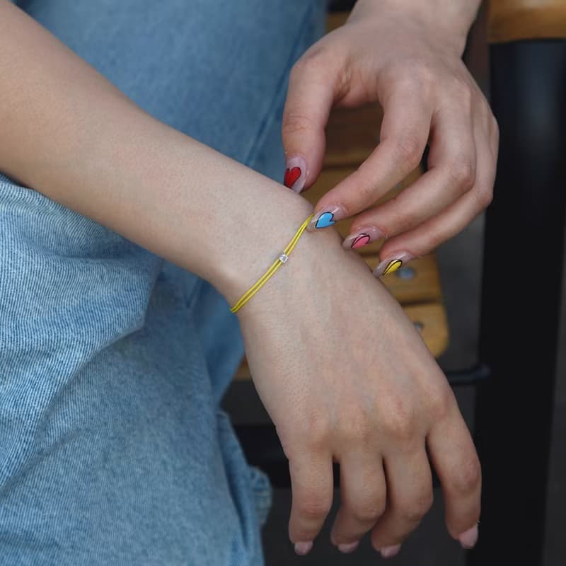 LA LIGNE ASSCHER FIL BRACELET YELLOW