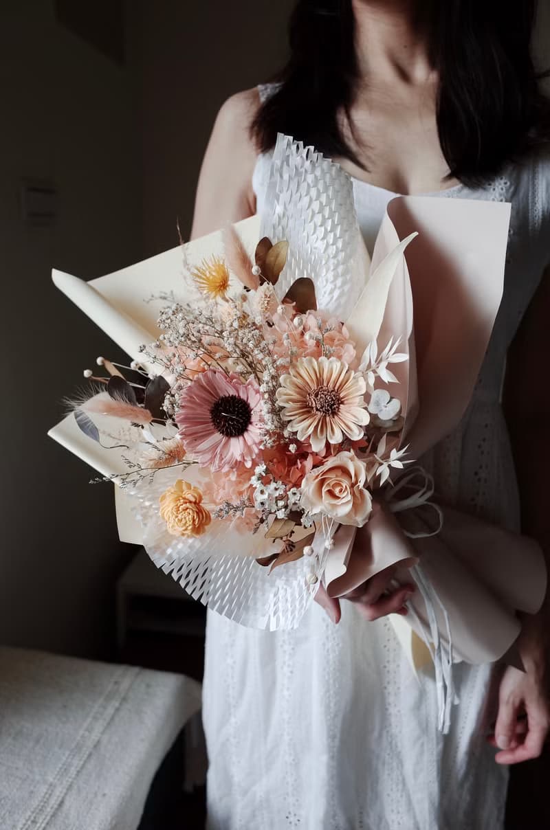 情人節花束 畢業花束 造型包裝花束 乾燥永生花束 快速出貨