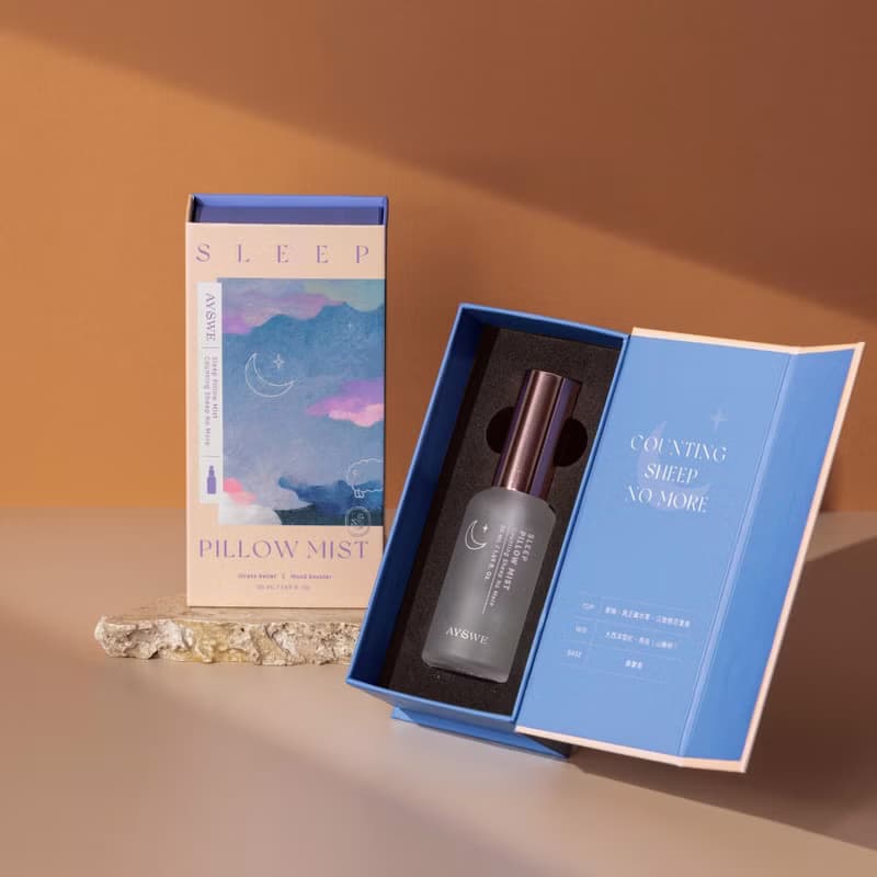 睡眠噴霧禮盒 50mL大容量枕香織品噴霧  - 舒緩好夢森林木質調