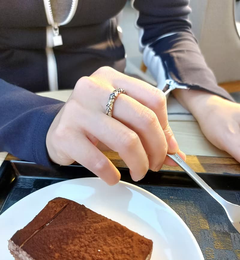 +花葉相依+ 精緻雕花浮雕對戒 925純銀飾戒指 可換鑽色訂製戒圍