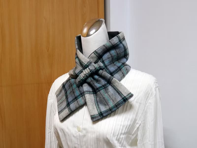 可調式短圍巾.scarf 保暖圍脖 雙面雙色 大人.小孩均適用