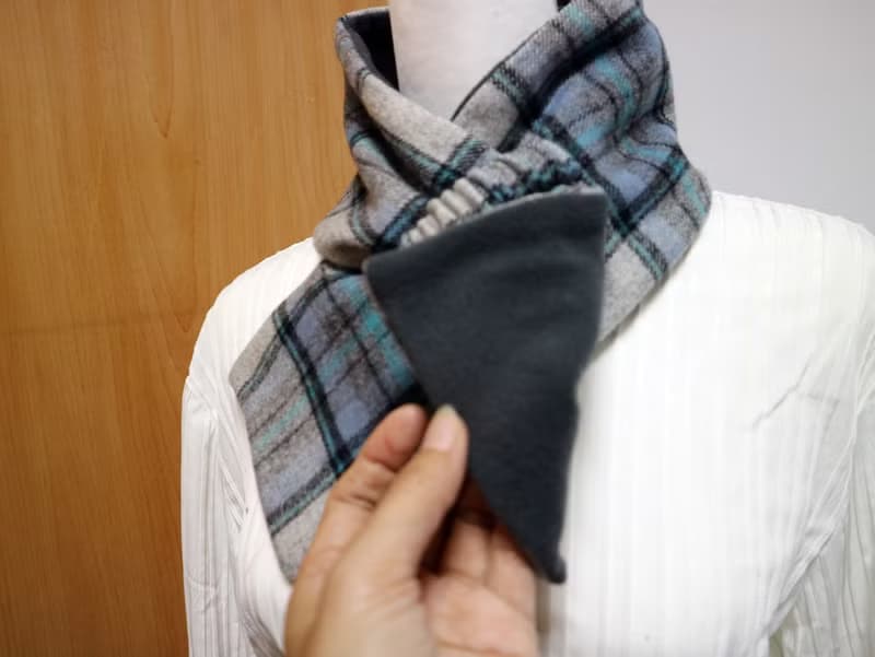 可調式短圍巾.scarf 保暖圍脖 雙面雙色 大人.小孩均適用