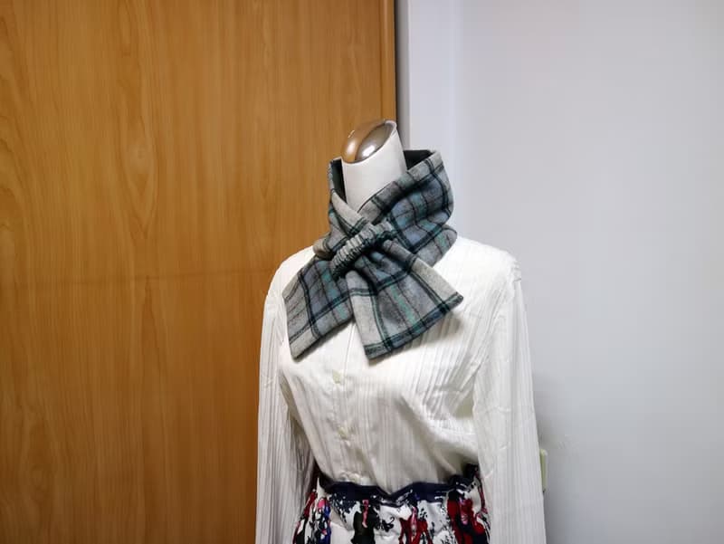 可調式短圍巾.scarf 保暖圍脖 雙面雙色 大人.小孩均適用