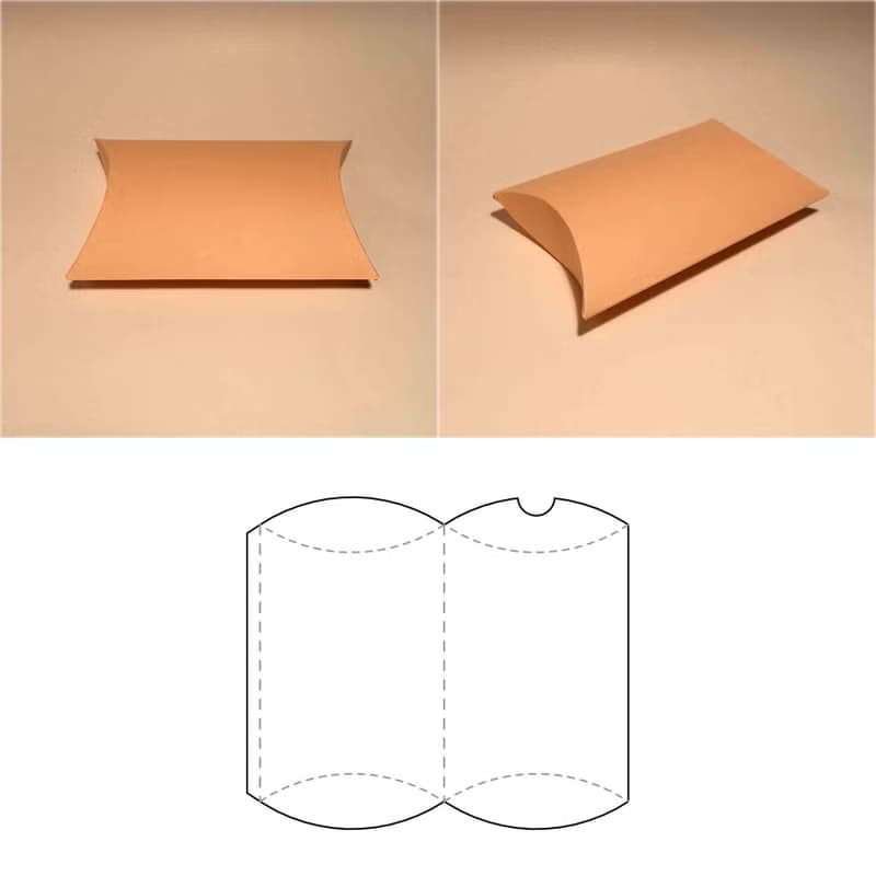 【數位】Pillow box template, soap box, wedding favor box, birthday box, gift box, 8.5x11
