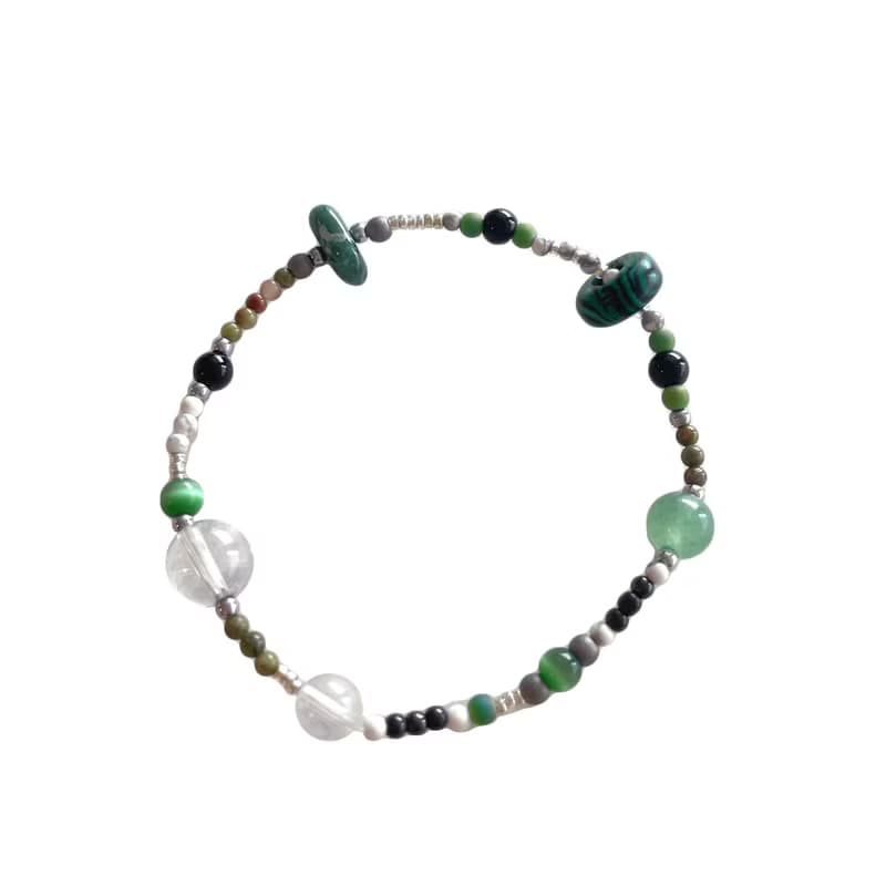 Green Natural Stone Bracelet 014