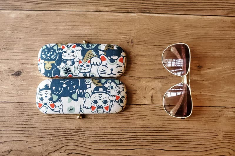 吉祥 招財貓 眼鏡盒 口金盒 筆盒 口金眼鏡盒 貓咪
