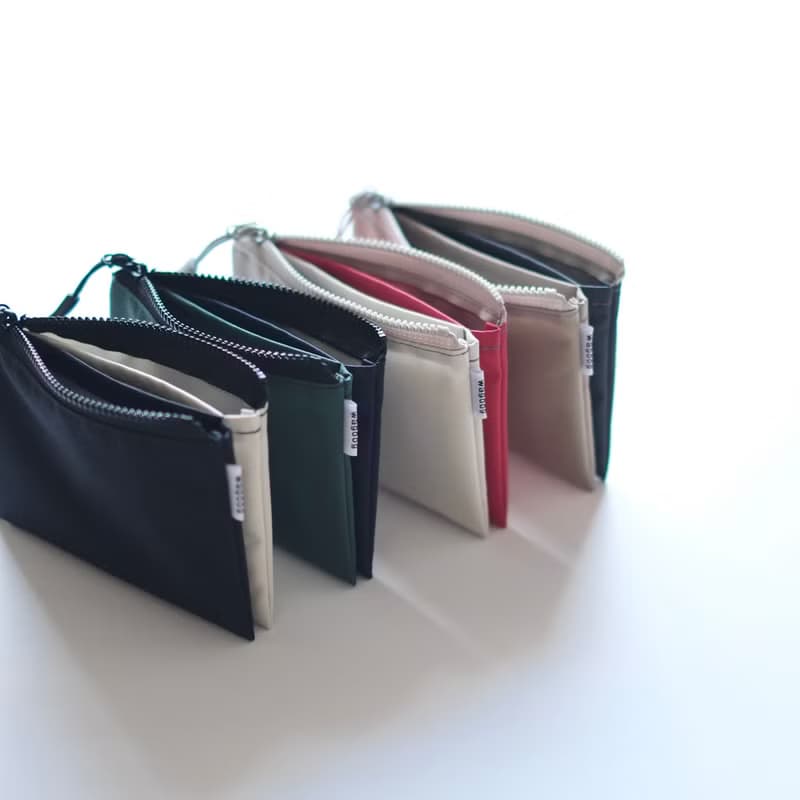 【2TONE mini wallet】3つの収納 軽量高機能ナイロン
