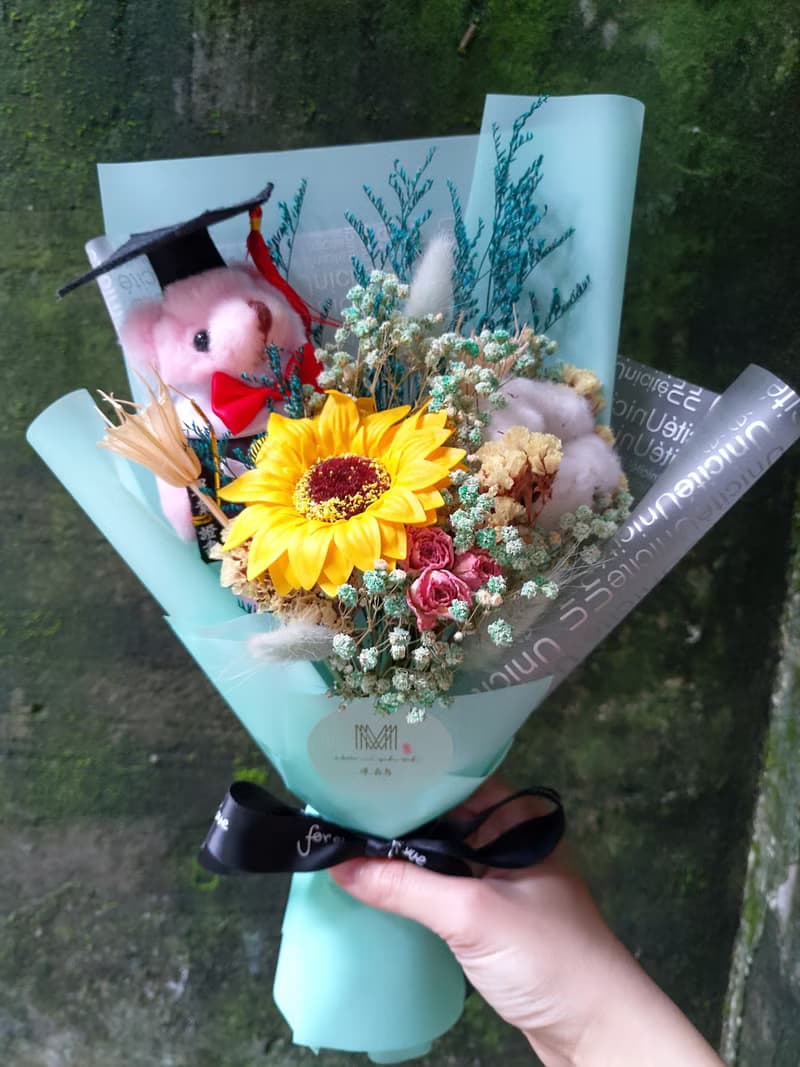 漫森態 花束 乾燥花 畢業花束