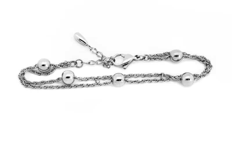 轉圈圈 純鈦手鍊 (抗敏/永不變質/無塗層/FreeSize)