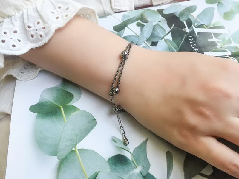 轉圈圈 純鈦手鍊 (抗敏/永不變質/無塗層/FreeSize)