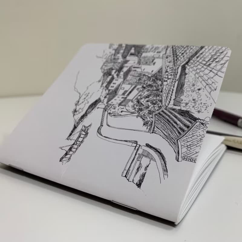 空白隨身繪圖手帳 / 封面創作者 - TUENHUA / 台南