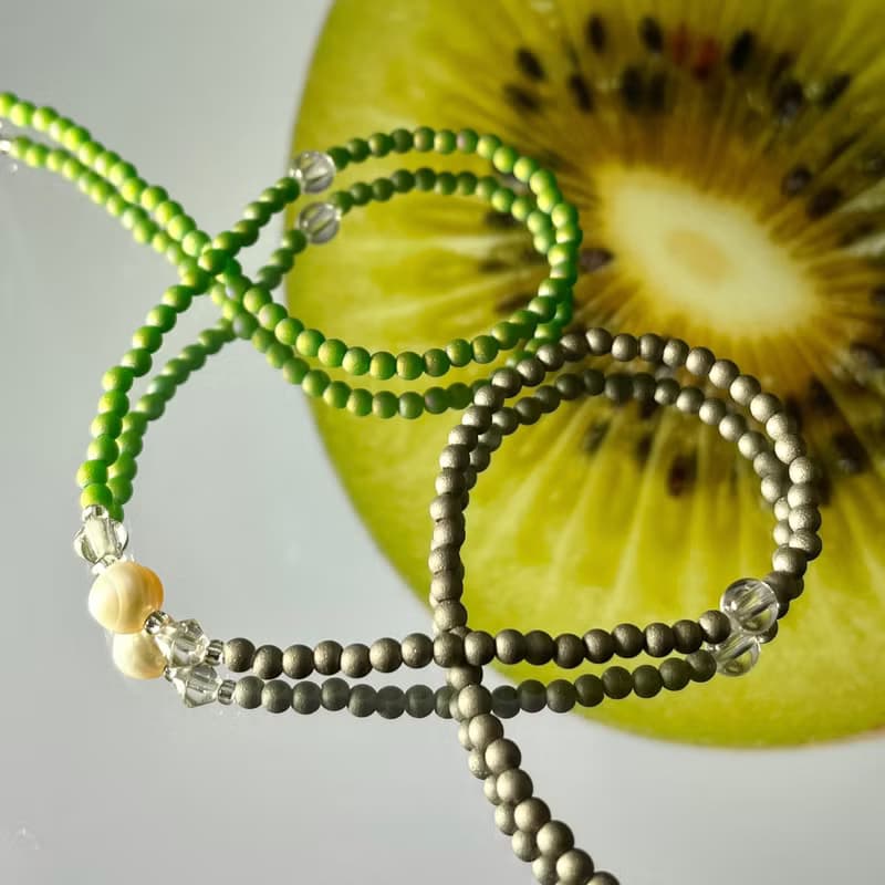 Fruit & Vegetable Collection - 024 Kiwi Pearl Necklace