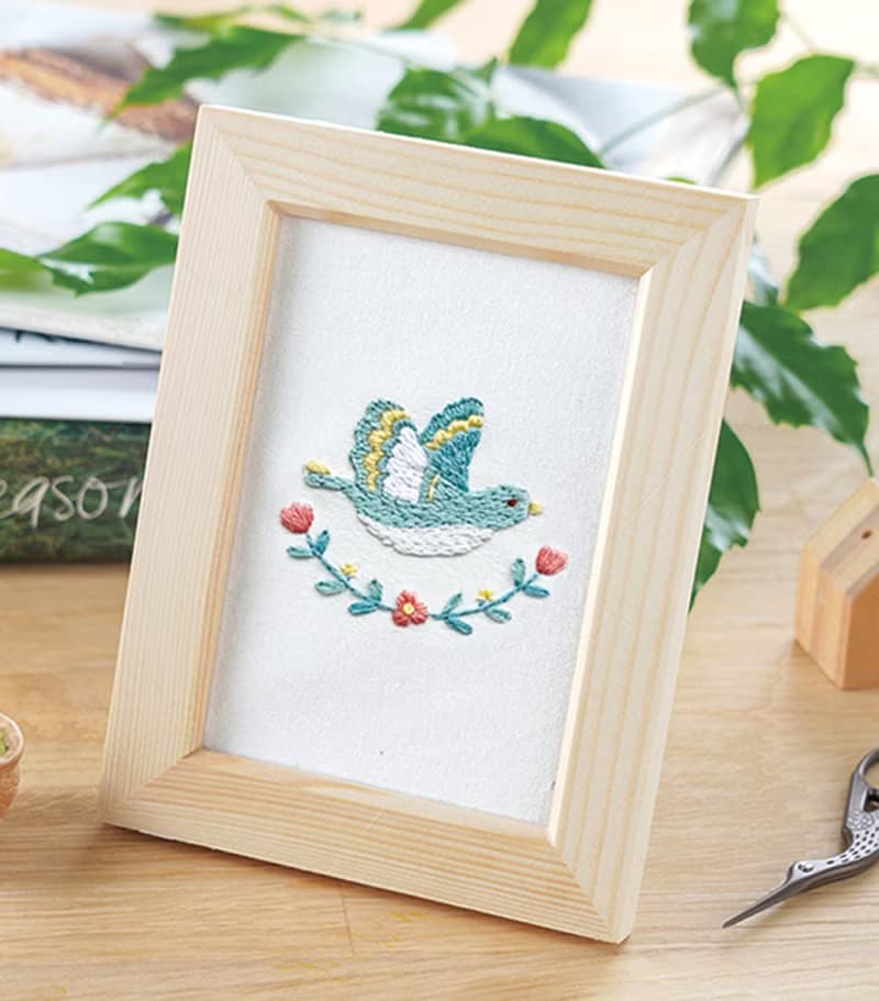 可愛動物刺繡材料套組系列-幸福青鳥
