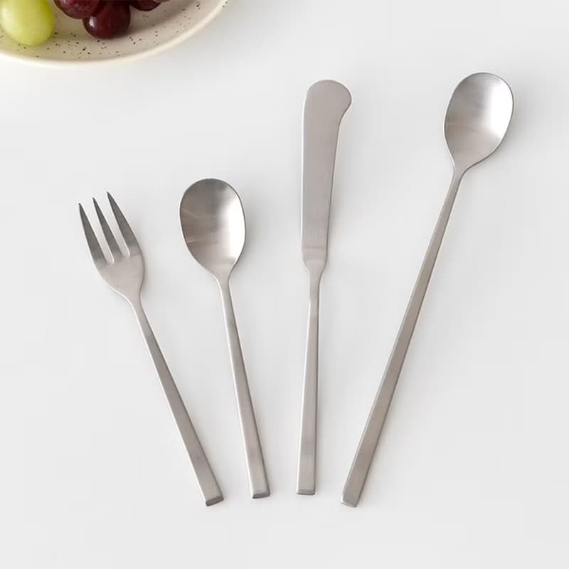 韓國304不銹鋼甜點餐具組-星光銀 湯匙 / 奶油刀 / 叉子 / 長匙