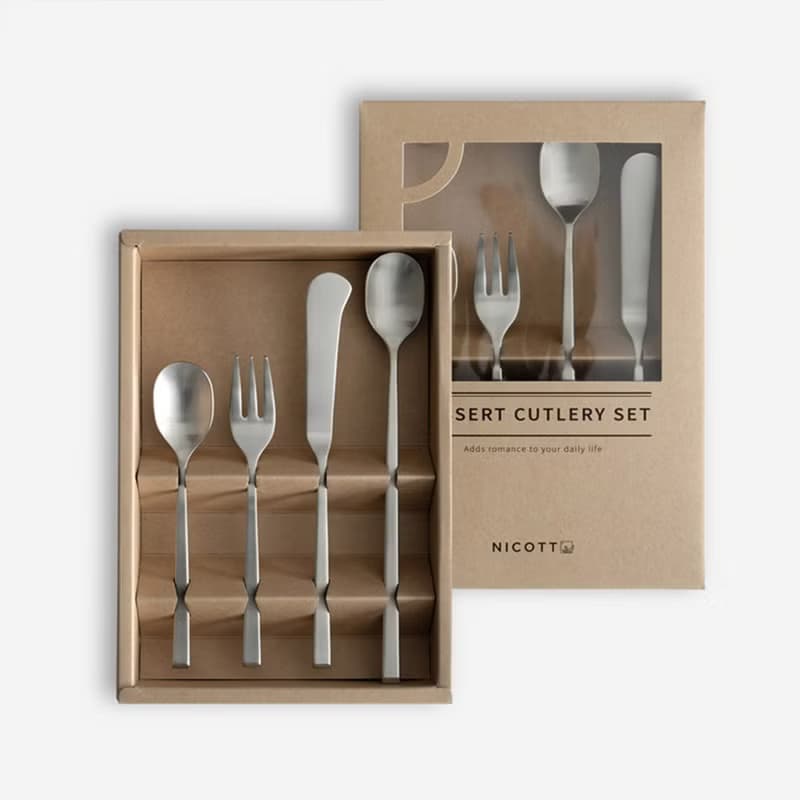 韓國304不銹鋼甜點餐具組-星光銀 湯匙 / 奶油刀 / 叉子 / 長匙