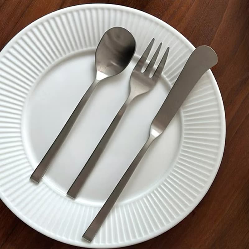 韓國304不銹鋼甜點餐具組-星光銀 湯匙 / 奶油刀 / 叉子 / 長匙