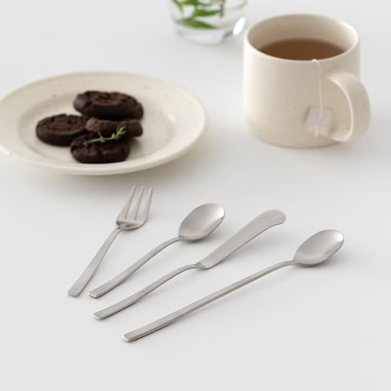 韓國304不銹鋼甜點餐具組-星光銀 湯匙 / 奶油刀 / 叉子 / 長匙