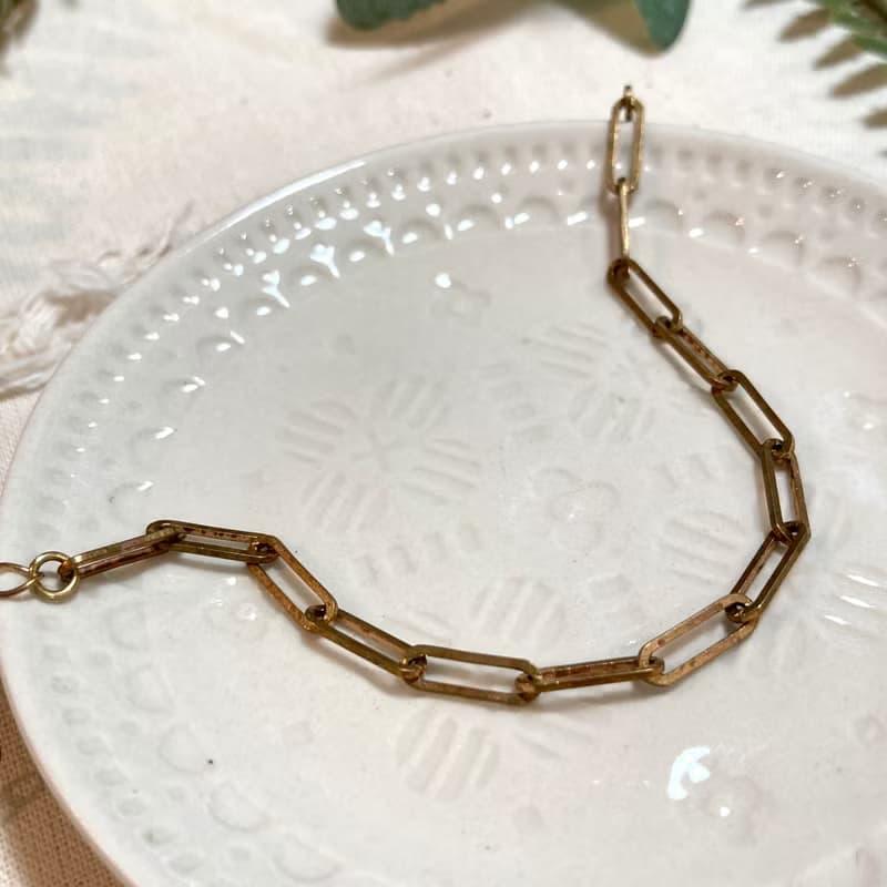 老林雜貨 | 簡約百搭黃銅手鍊
