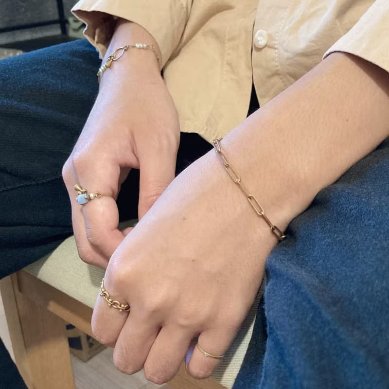 老林雜貨 | 簡約百搭黃銅手鍊