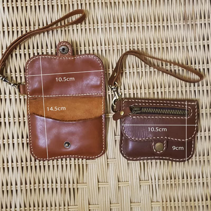 GENUINE LEATHER HAND STITCHED MINI PURSE / COIN PURSE / CARD HOLDER / POUCH