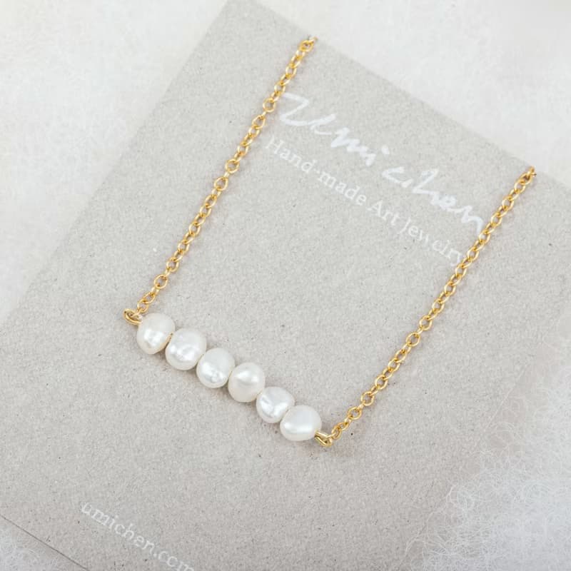 Balance 衡 淡水珍珠手鍊 金色 18K鍍金