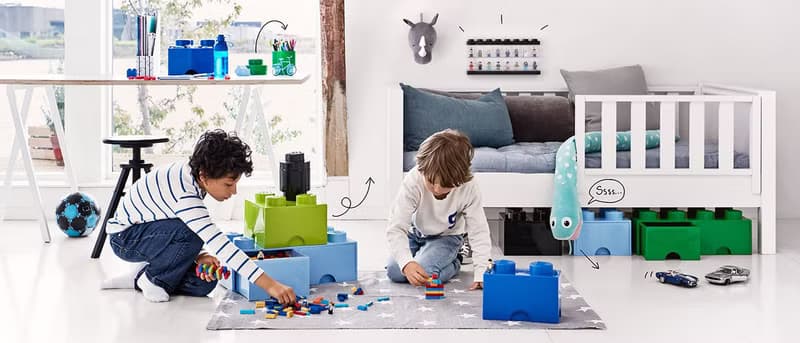 Room Copenhagen 樂高LEGO 桌上型八凸抽屜收納箱-白色(40211735)