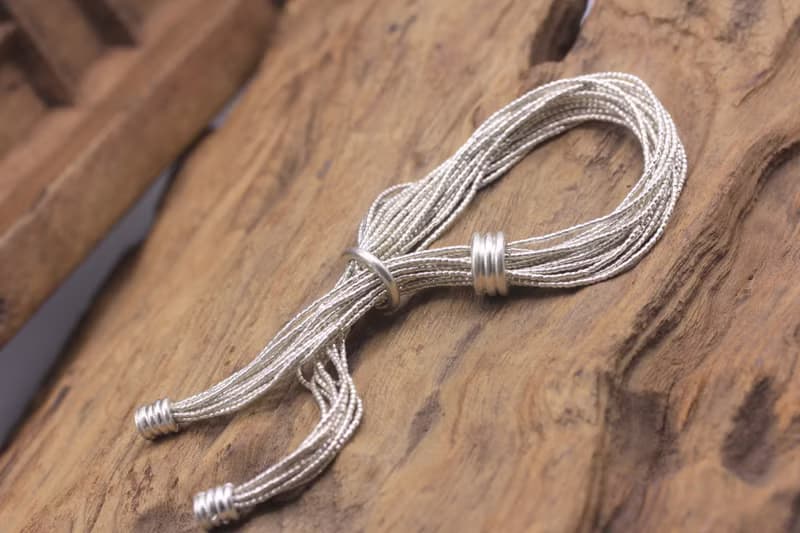 CUSTOM 20cm wrist- Multi-strand bracelet in handmade silver beads (B0080)