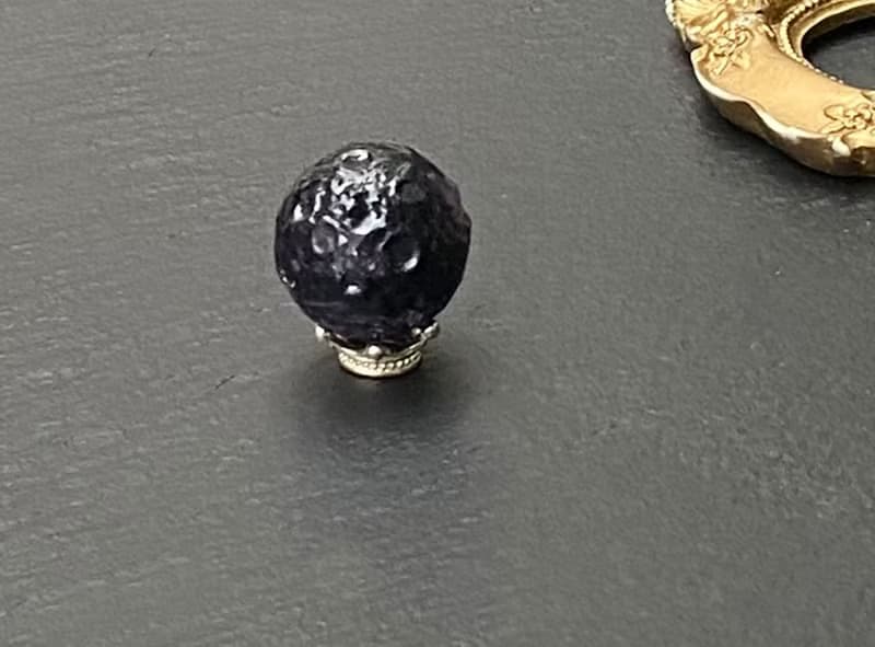 天然紫瑩石小月球 能量石 開發智慧 辦公室 居家 療癒擺件 增智慧