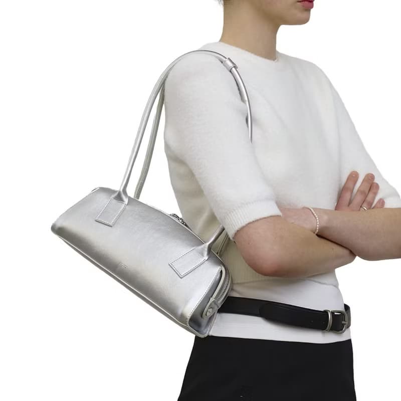 韓國製 MUR Flow 手袋/單肩包/手提袋 (Silver)