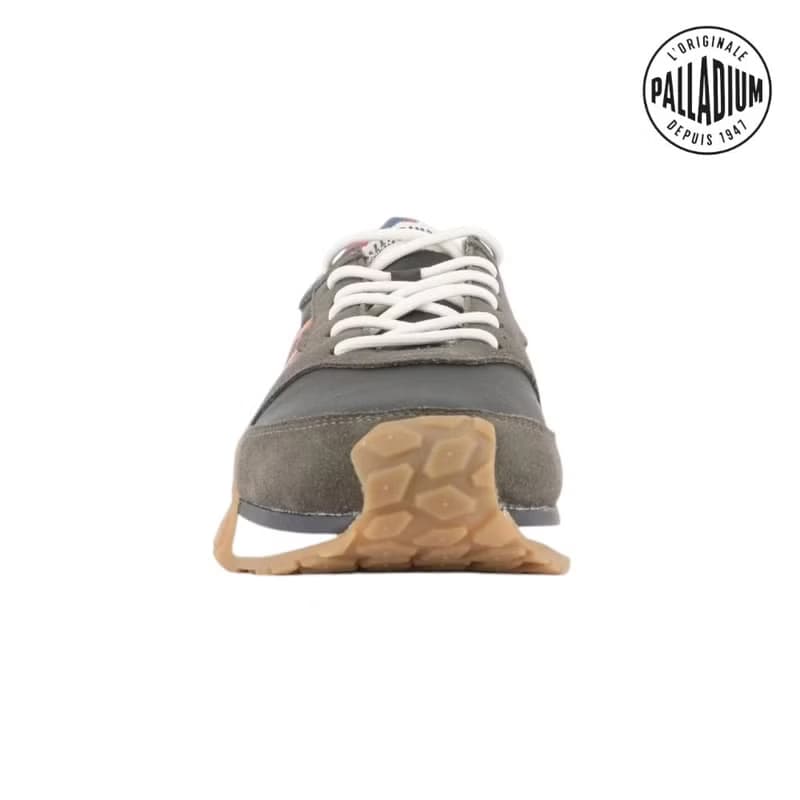 PALLADIUM TROOP RUNNER FLAME 復古拚色軍種潮鞋 軍綠橘 74487