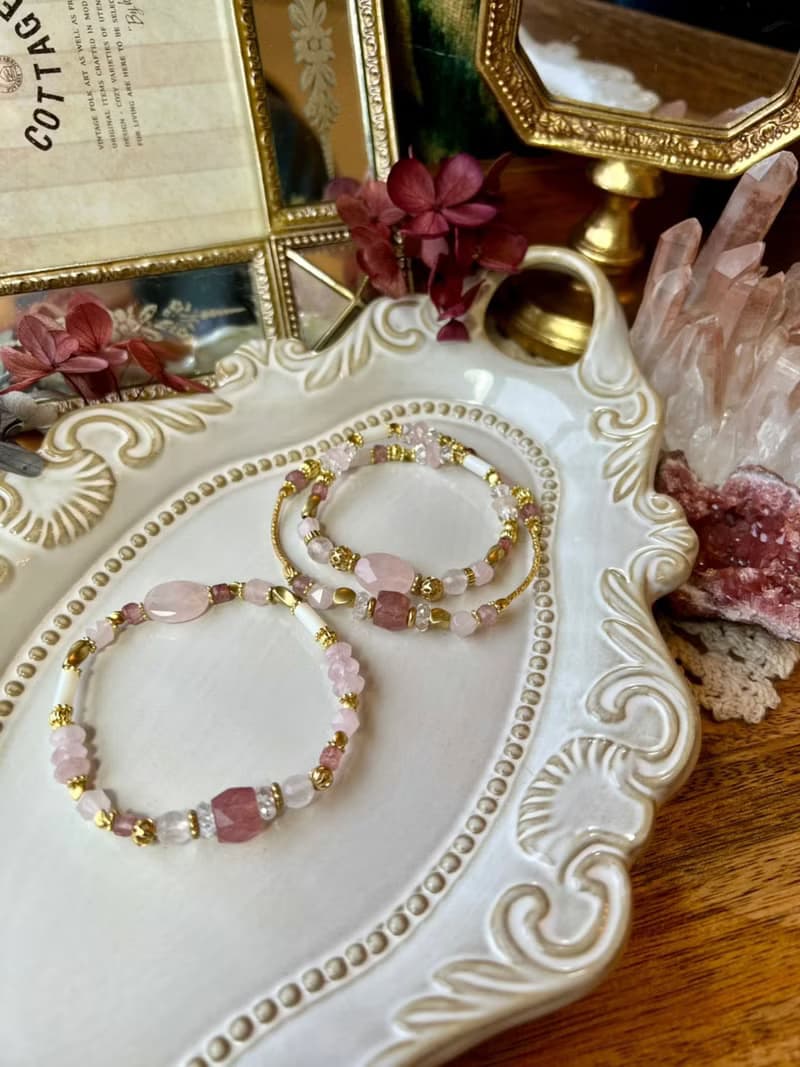 -愛情靈藥-天然水晶手鏈/黃銅手鍊