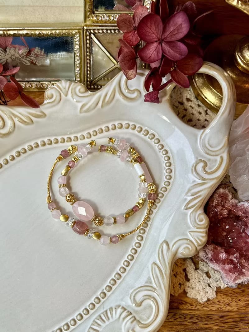 -愛情靈藥-天然水晶手鏈/黃銅手鍊