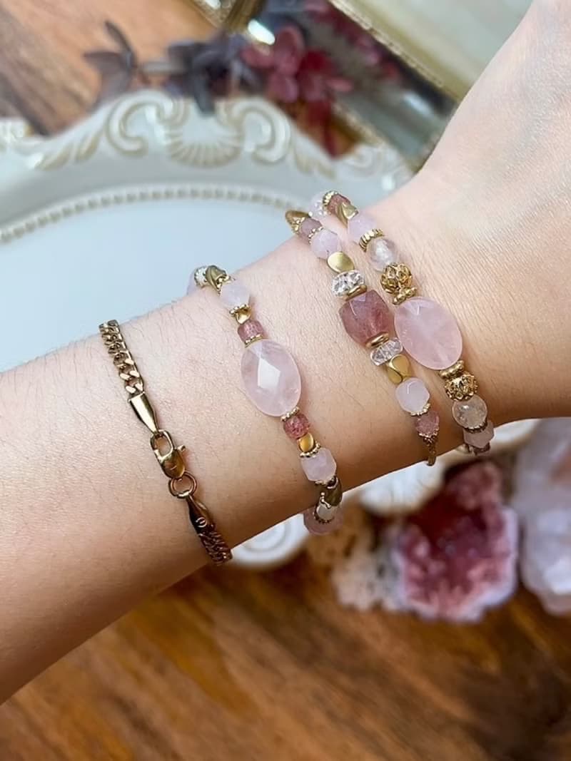 -愛情靈藥-天然水晶手鏈/黃銅手鍊