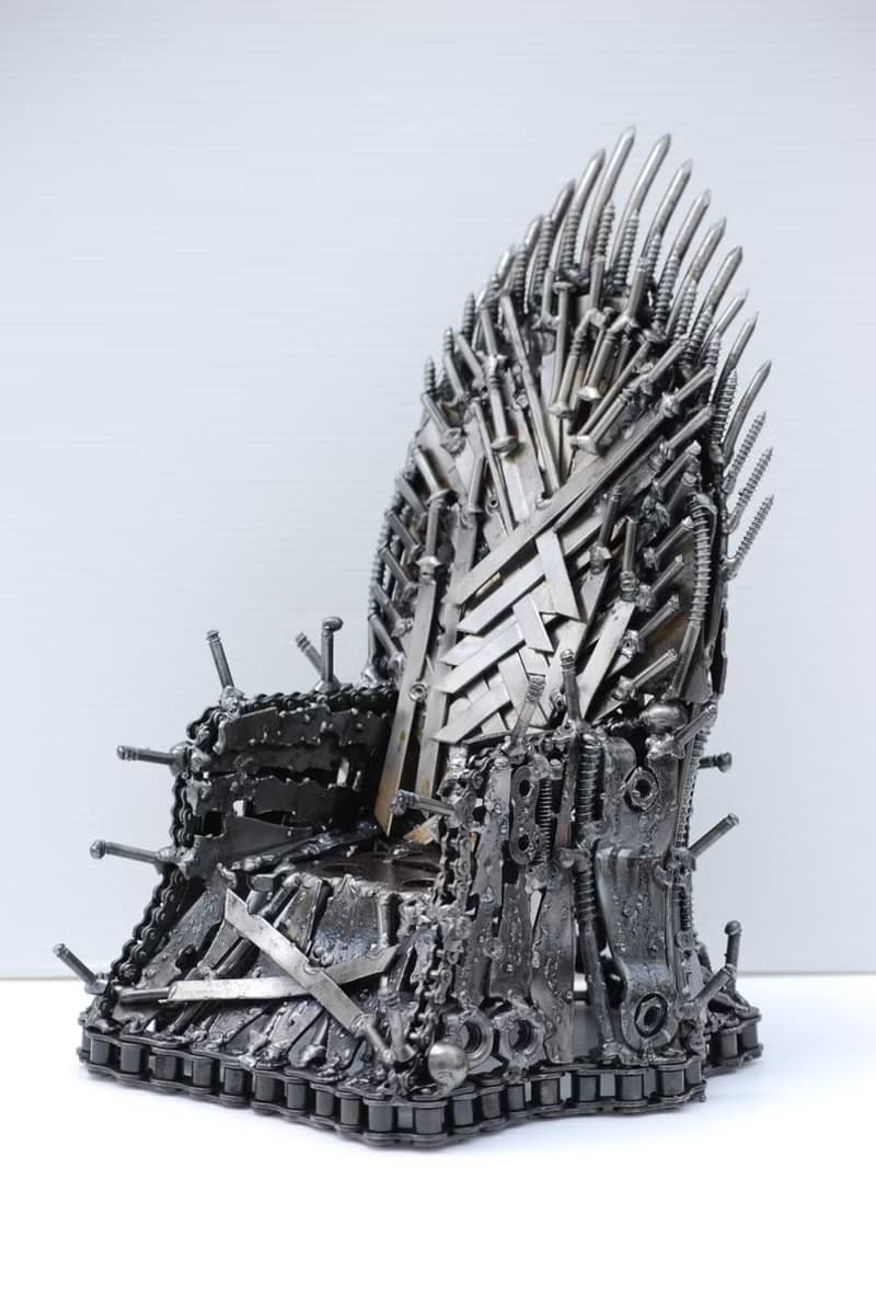 One-Of-A-Kind Gift, Iron Throne Scrap metal sculpture, Wow gift for Dad