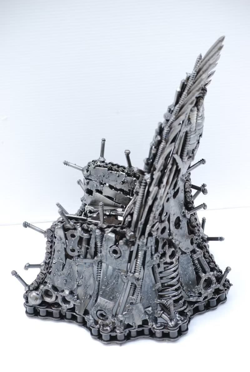 One-Of-A-Kind Gift, Iron Throne Scrap metal sculpture, Wow gift for Dad