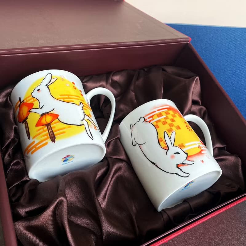 新年禮盒 玉兔迎春 錢兔似錦 馬克杯對杯組 過年禮盒 過年送禮