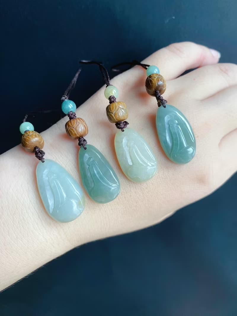 天然緬甸玉 翡翠 禪 悟道 平安健康 包掛 禮物 無相佛 長輩禮