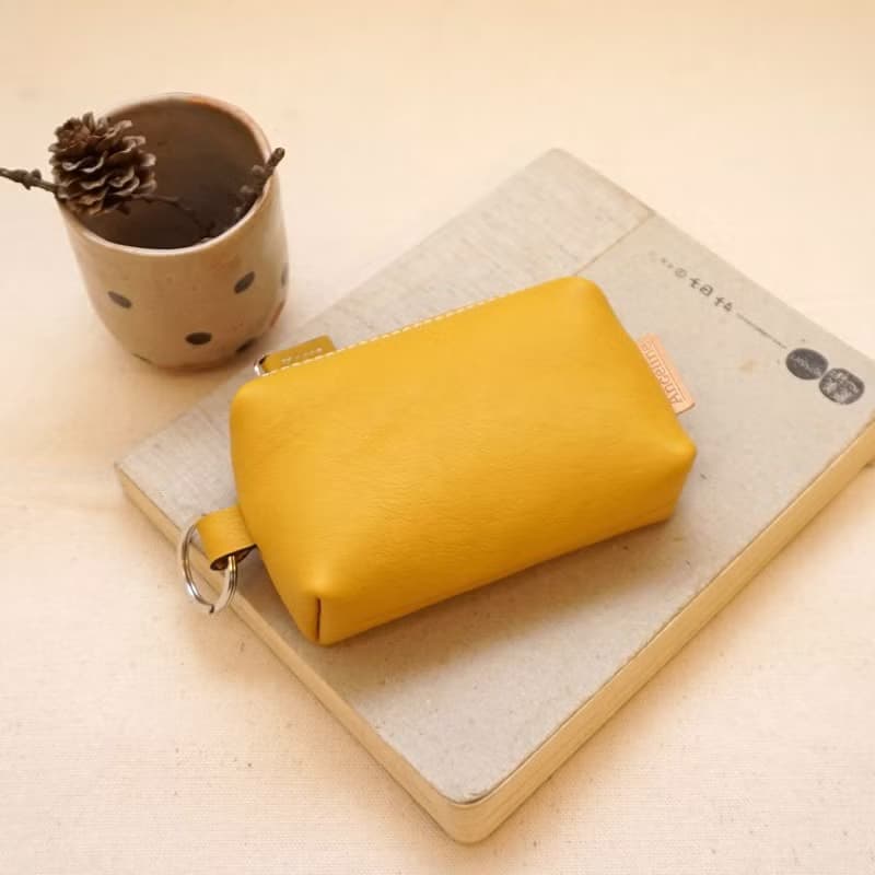 四四方方軟革豆腐零錢包