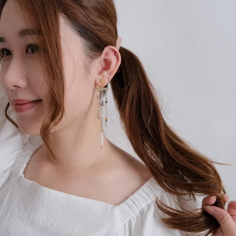 Veronica  | 波希米亞民族風 流蘇層疊垂墜耳環