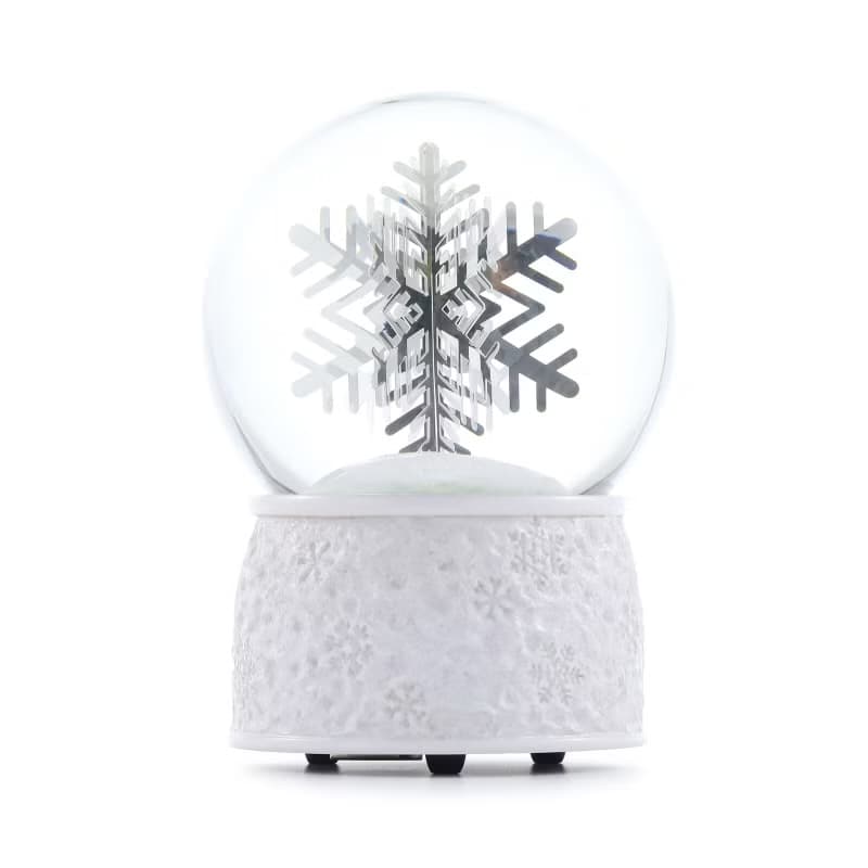 雪花 水晶球音樂盒 水晶球音樂盒 情人生日聖誕交換禮物療癒紓壓