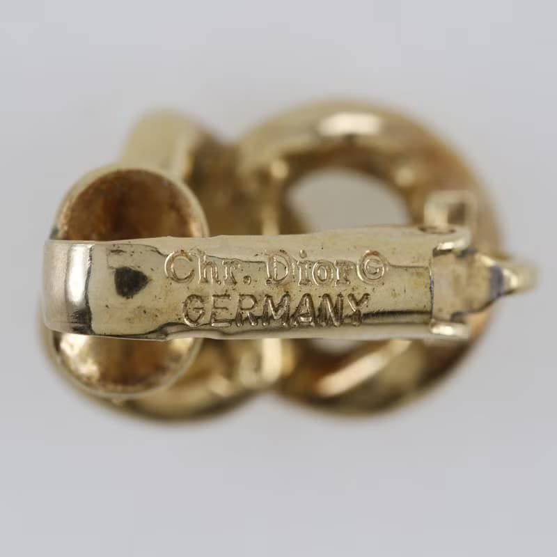 【日本直送】クリスチャンディオール Dior イヤリング ヴィンテージ 金メッキ 約5.2g レディース【中古】