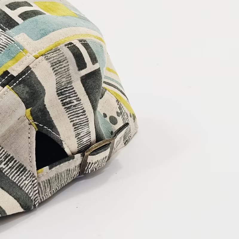 【HiGh MaLi】狩獵帽 | 小偷帽 | 黃綠水彩條紋#日系#搭配#日本布