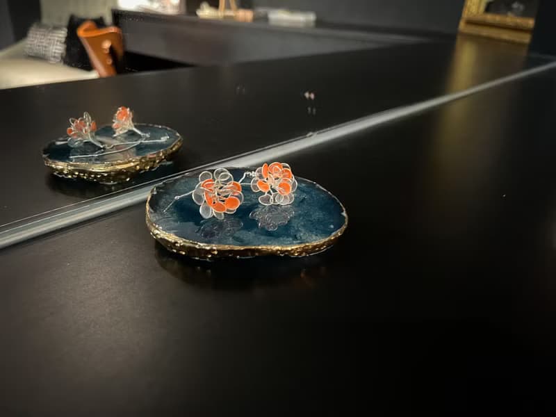 My Deer 水晶花耳環—小煙火