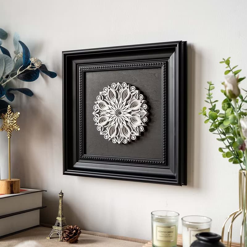 梯木疊雕-福佑之花|玄關客廳餐廳裝飾畫藝術喬掛畫擺遷禮品