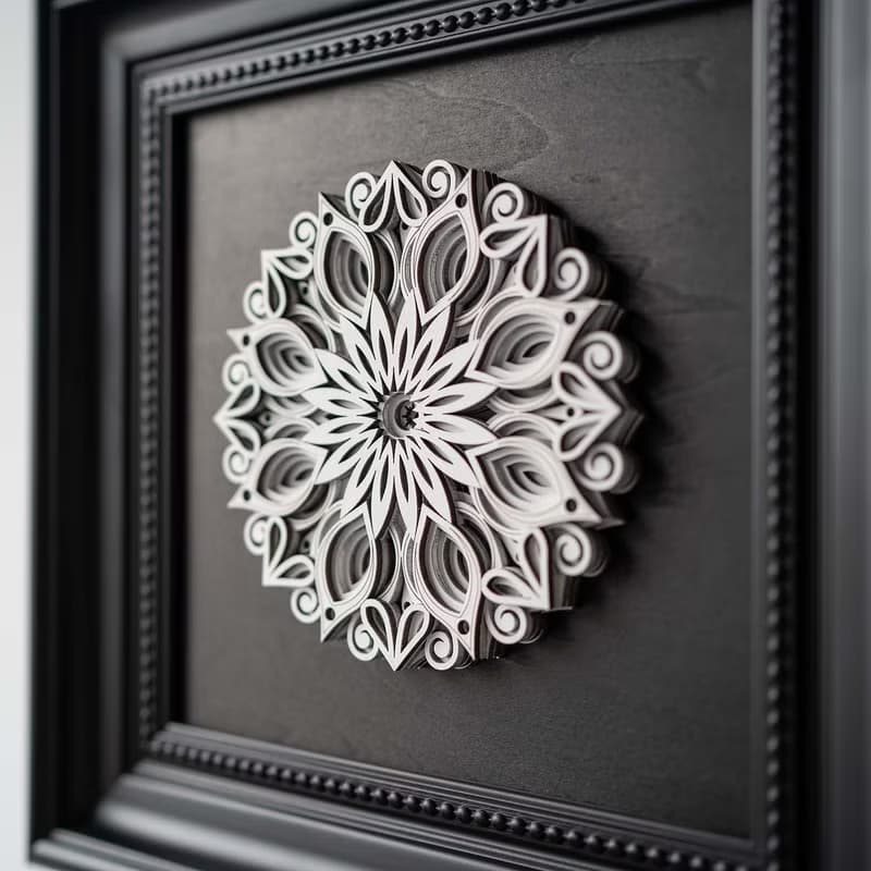 梯木疊雕-福佑之花|玄關客廳餐廳裝飾畫藝術喬掛畫擺遷禮品