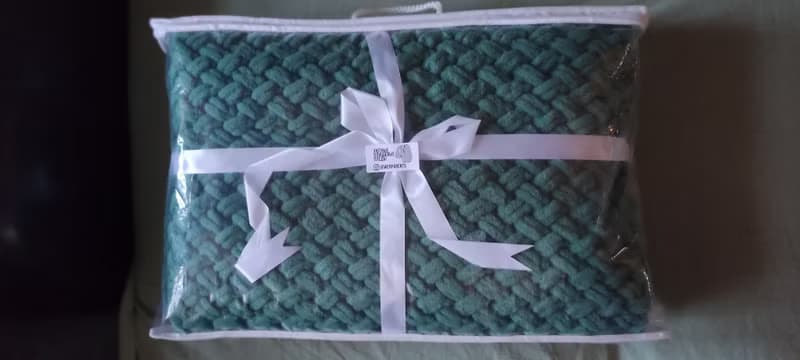Blanket plush fluffy cozy bedding handmade Best gift for her
