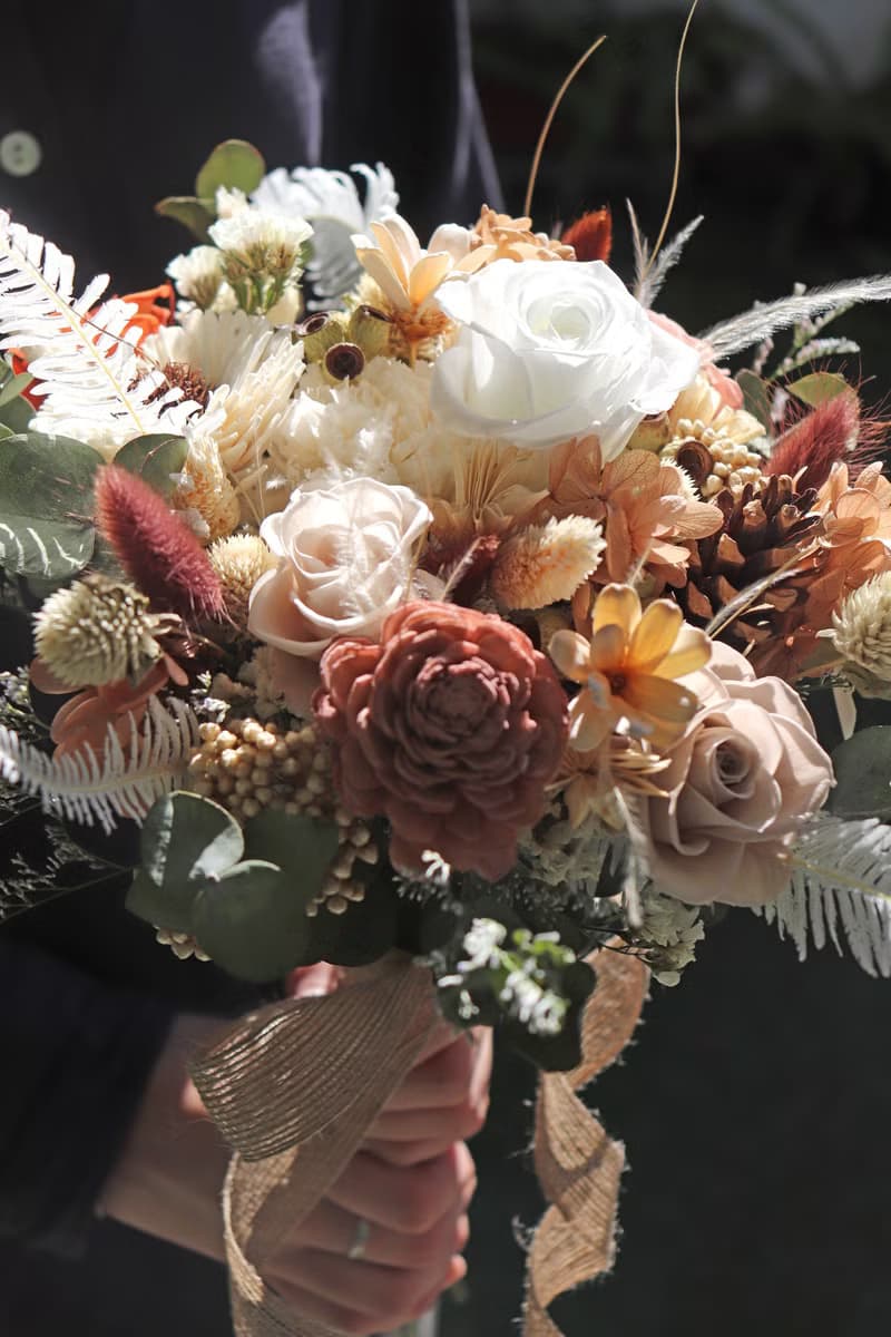 - 一生守候 - 永生花 x 乾燥花  新娘捧花 求婚花束