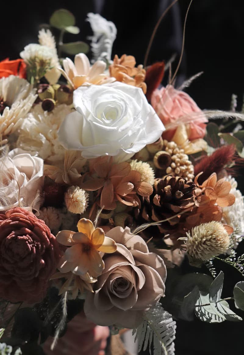 - 一生守候 - 永生花 x 乾燥花  新娘捧花 求婚花束