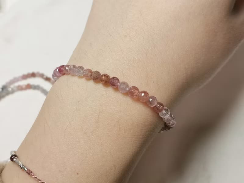 彩色尖晶石/刻角/高透度/4.5mm單圈/3.5mm雙圈-手珠/手串/手鍊