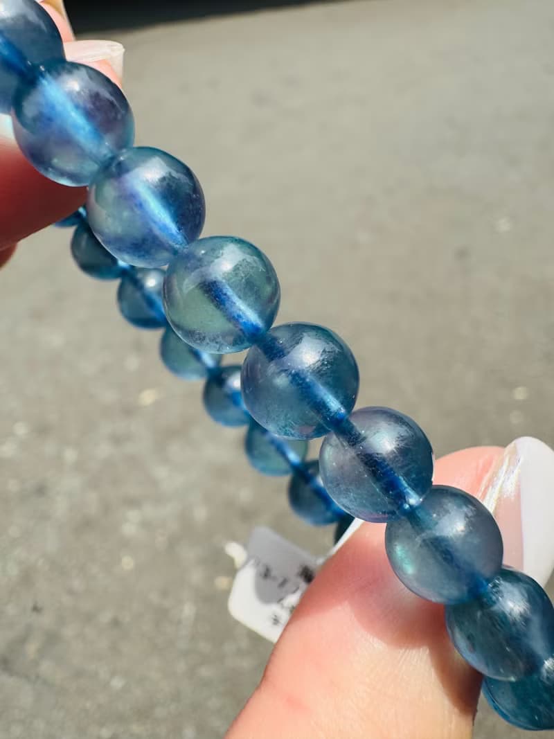 小精品濃色海藍海藍寶7.3-7.7mm13.41g平衡情緒減緩壓力溝通說服